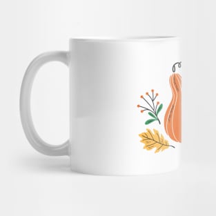 Fall print with hand drawn botanical elements Mug